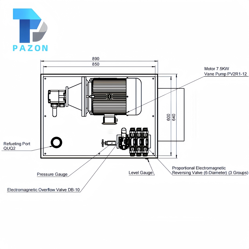 200T Heavy-Duty Press Hydraulic Power Unit